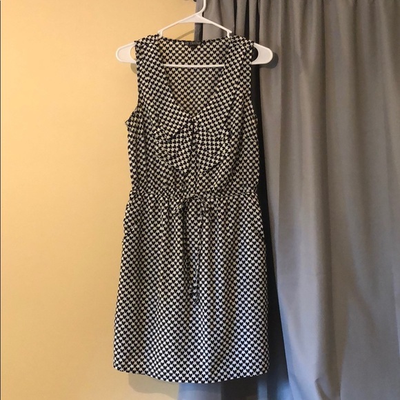 black and white heart print dress